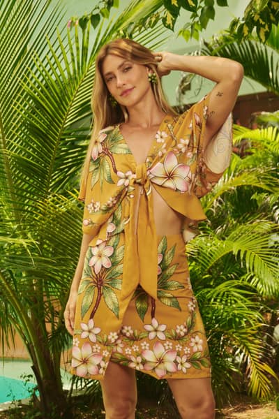 Conjunto Frangipani Ocre