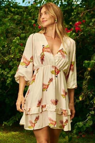 Vestido Araras em Voo