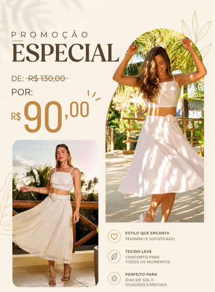 Conjunto Crivo Cru