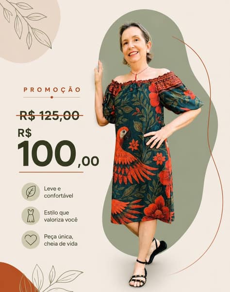 Vestido Ciganinha Arara