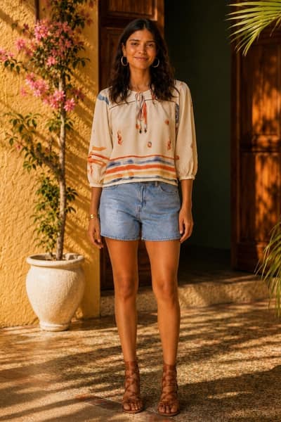 Blusa Aquarela de Sol