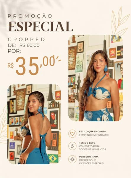 Cropped Noite Estrelada