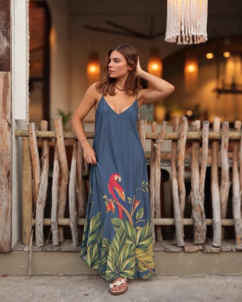 Vestidos Longo Ararinha de Lune 