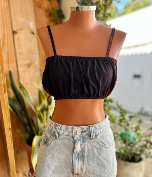 Cropped Bufante Noite