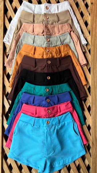 Short Solar de Botão