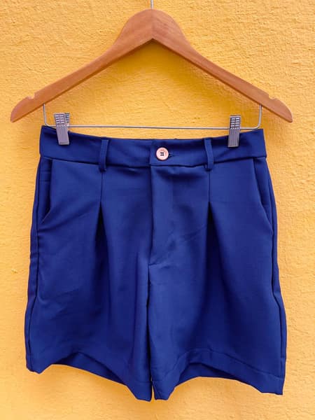 Short Alfaiataria Marinho
