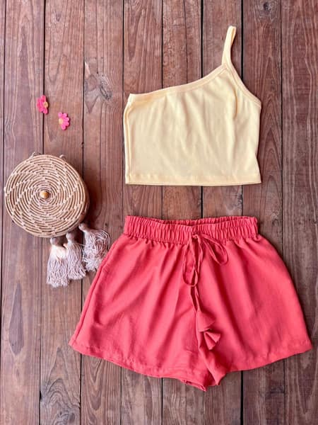Short Coral Amarração