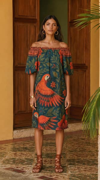 Vestido Voo de Arara